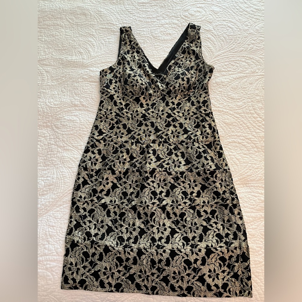 Black and cream dress